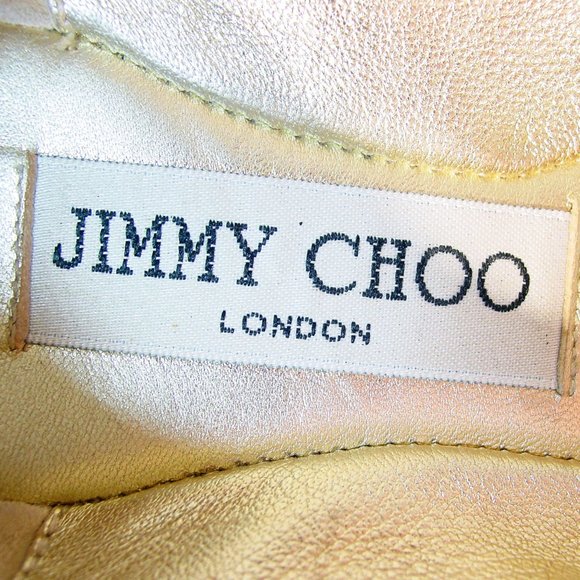 JIMMY CHOO Snake Print Silver Sequin Ballet Flats EU 35.5/ US 5.5 - Picture 9 of 9